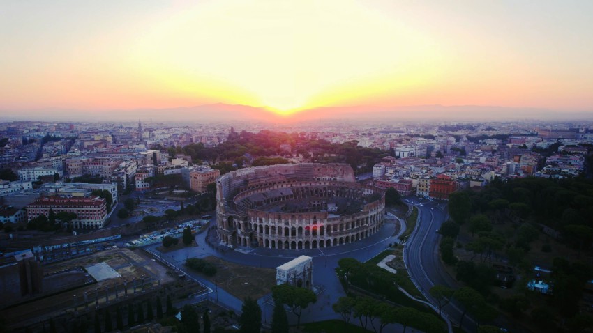 Rome shoot drone beeld